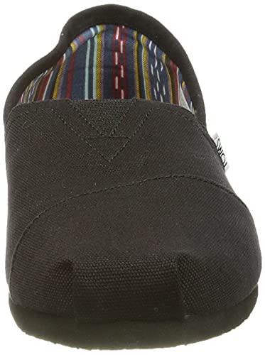 TOMS Classic Alpargata - Men's Black on Black Canvas Shoe Deals Outlet