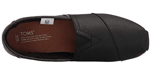 TOMS Classic Alpargata - Men's Black on Black Canvas Shoe Deals Outlet