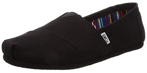 TOMS Classic Alpargata - Men's Black on Black Canvas Shoe Deals Outlet
