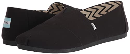 TOMS Classic Alpargata - Men's Black on Black Canvas Shoe Deals Outlet