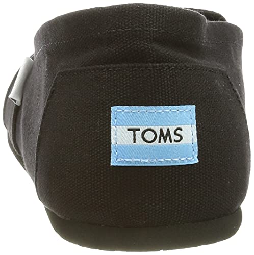 TOMS Classic Alpargata - Men's Black on Black Canvas Shoe Deals Outlet