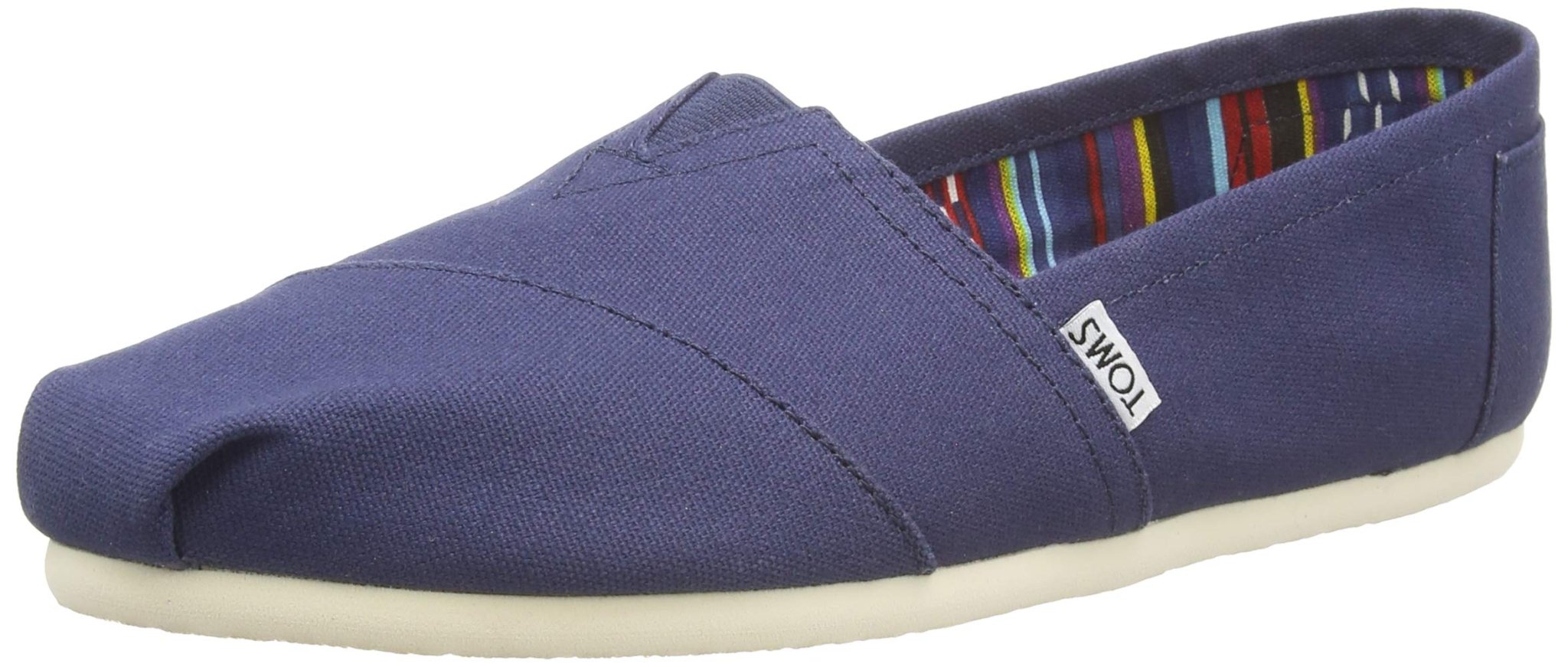 TOMS Classic Alpargata - Men's Navy Canvas Shoe Deals Outlet