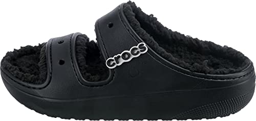 Crocs Classic Cozzzy Sandal - Men's Black Shoe Deals Outlet