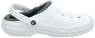 Crocs Classic Lined Clog - Men's White/Grey Shoe Deals Outlet