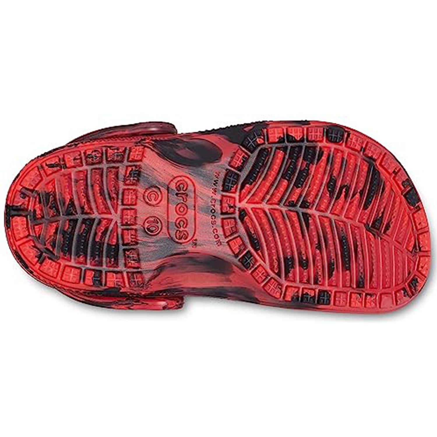 Crocs Classic Marbled Clog - Kids Pepper/Black Shoe Deals Outlet