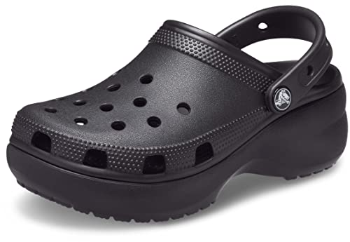 Crocs Classic Platform Clogs - Women's Black Shoe Deals Outlet