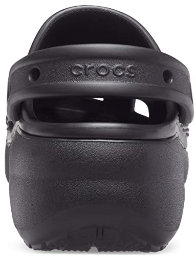 Crocs Classic Platform Clogs - Women's Black Shoe Deals Outlet