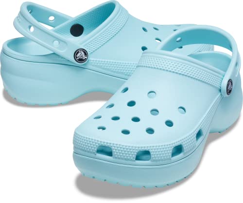 Crocs Classic Platform Clogs - Women's White Shoe Deals Outlet