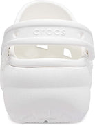 Crocs Classic Platform Clogs - Women's White Shoe Deals Outlet