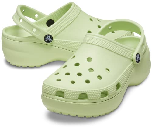Crocs Classic Platform Clogs - Women's White Shoe Deals Outlet