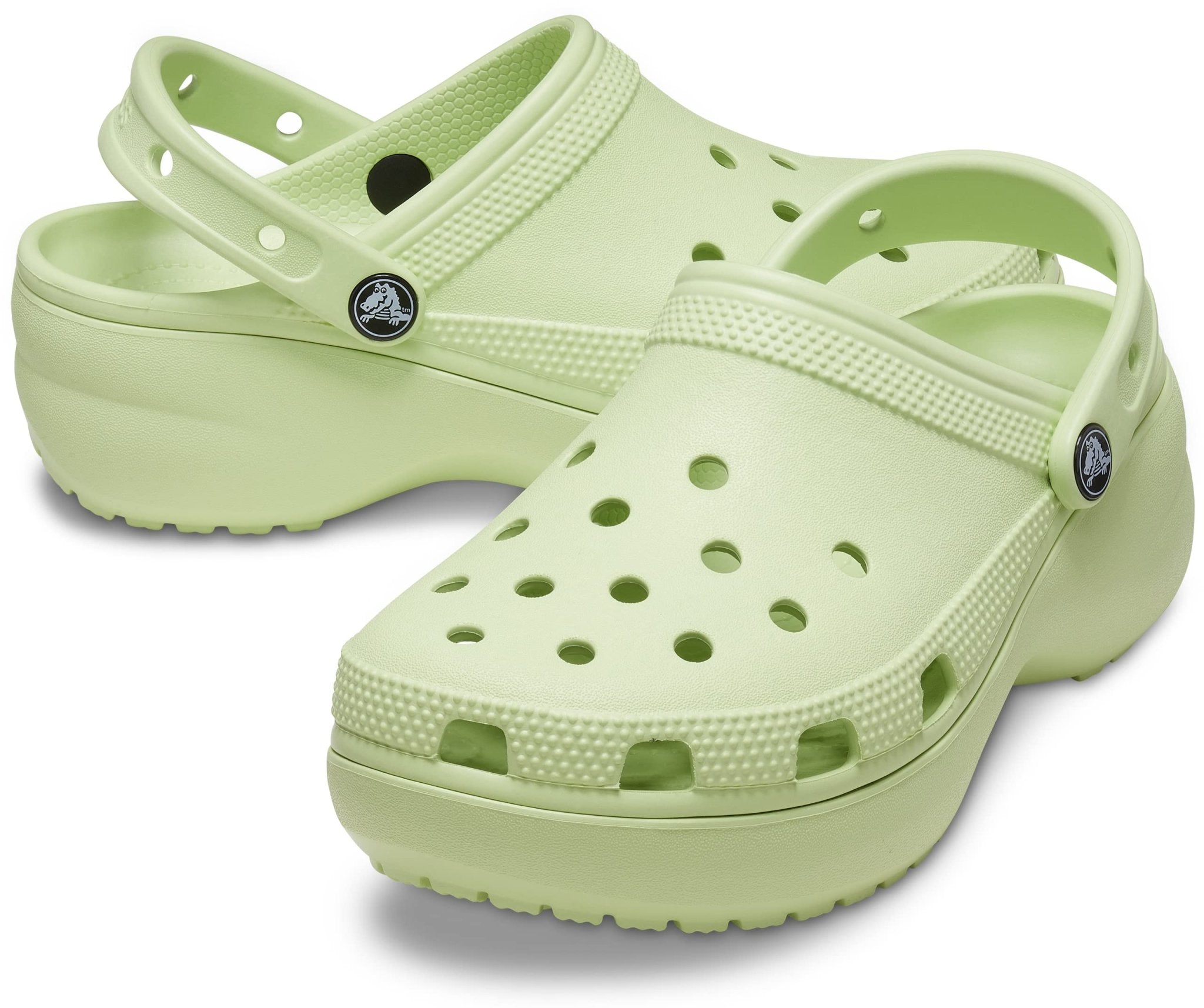 Crocs Classic Platform Clogs - Women's White Shoe Deals Outlet