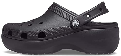 Crocs Classic Platform Clogs - Women's Black Shoe Deals Outlet
