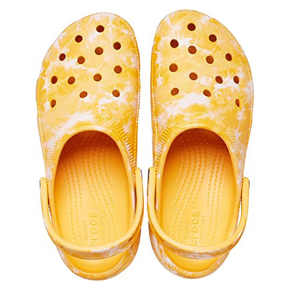 Crocs Classic Platform Graphic Clog - Women's Orange Sorbet/Graphic Shoe Deals Outlet