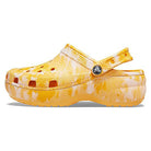 Crocs Classic Platform Graphic Clog - Women's Orange Sorbet/Graphic Shoe Deals Outlet