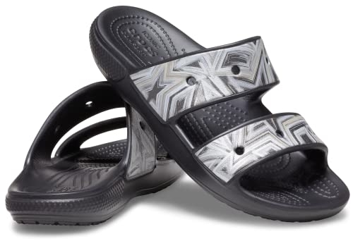 Crocs Classic Sandal - Unisex Disco Black/Multi Shoe Deals Outlet