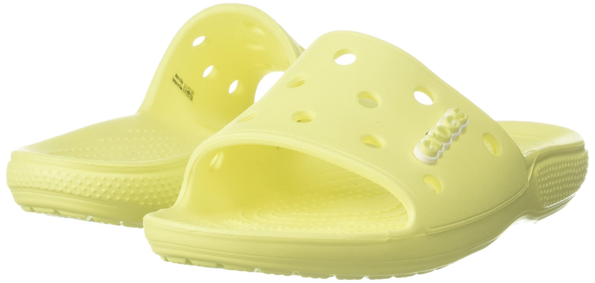 Crocs Classic Slide - Unisex Yellow Shoe Deals Outlet