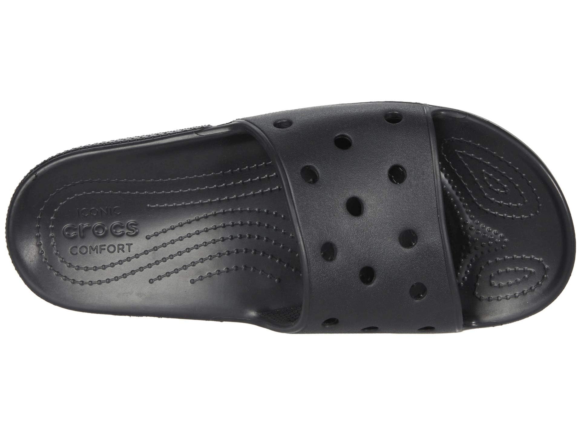 Crocs Classic Slide - Unisex Black Shoe Deals Outlet