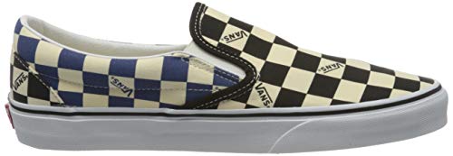 Vans Classic Slip - On - Unisex Big Check Black/Navy Shoe Deals Outlet