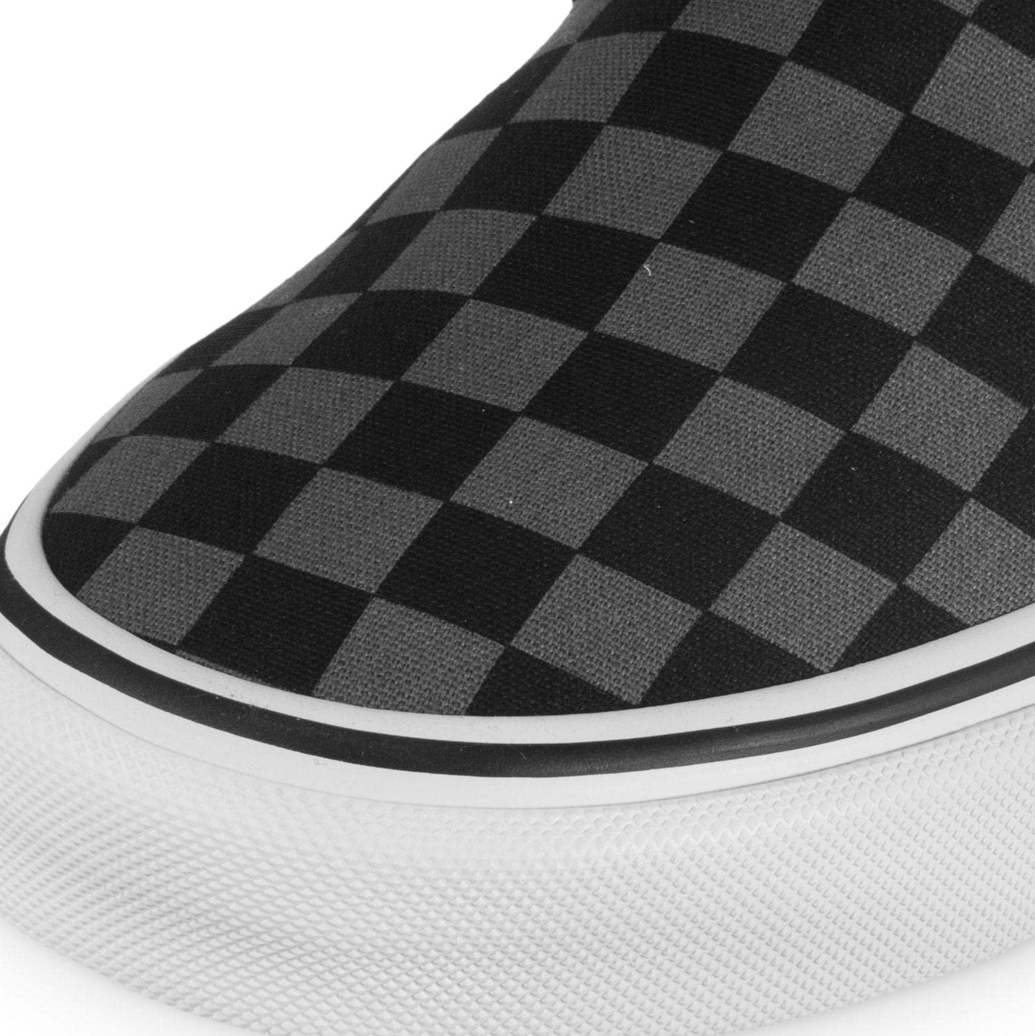 Vans Classic Slip - On - Unisex Black/Pewter Checkerboard Shoe Deals Outlet