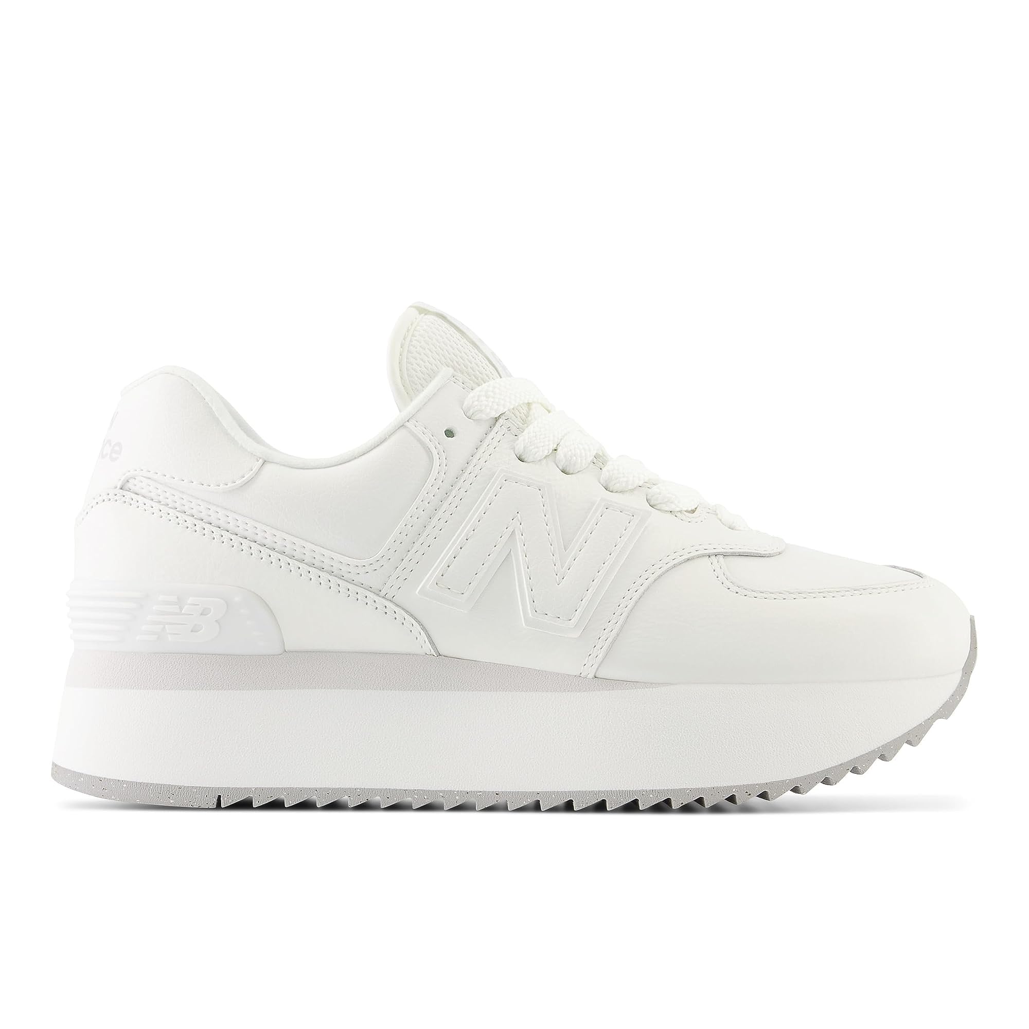 New Balance Classics 574 - Women's Platform White/White Shoe Deals Outlet