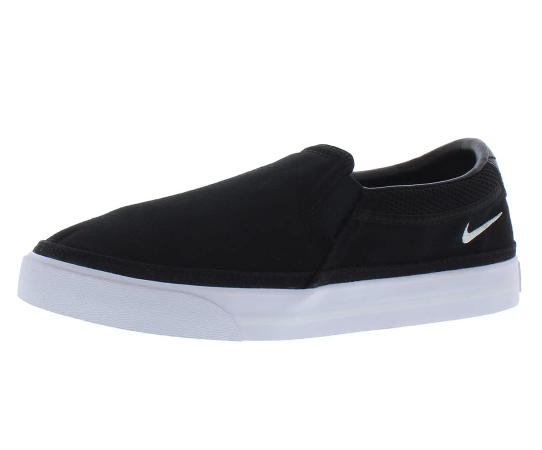 Nike Court Legacy Slip - On - Women's Black/Platinum Tint/White Shoe Deals Outlet