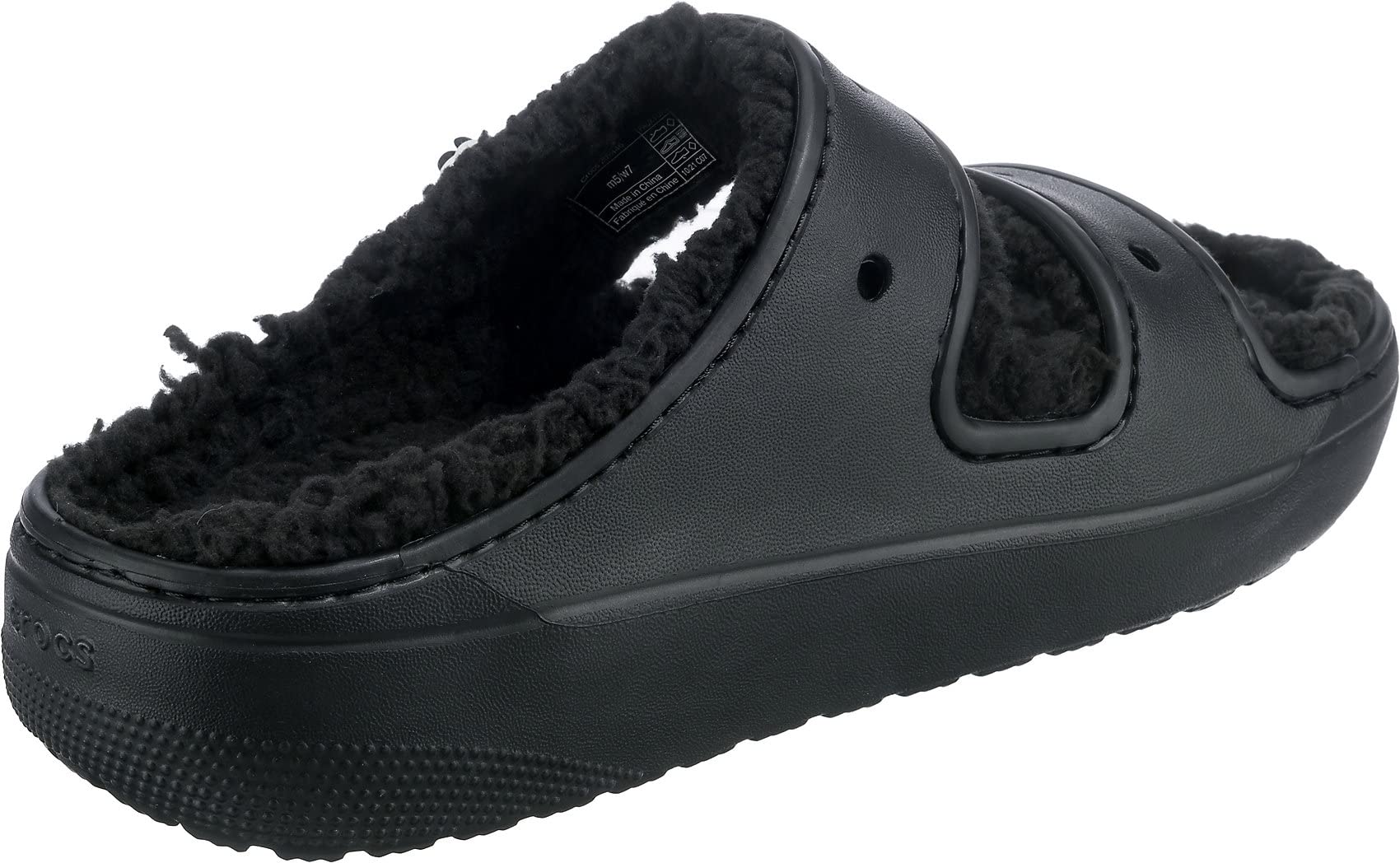 Crocs Cozzzy Sandal - Unisex Black Shoe Deals Outlet