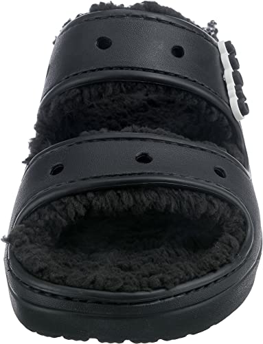 Crocs Cozzzy Sandal - Unisex Black Shoe Deals Outlet