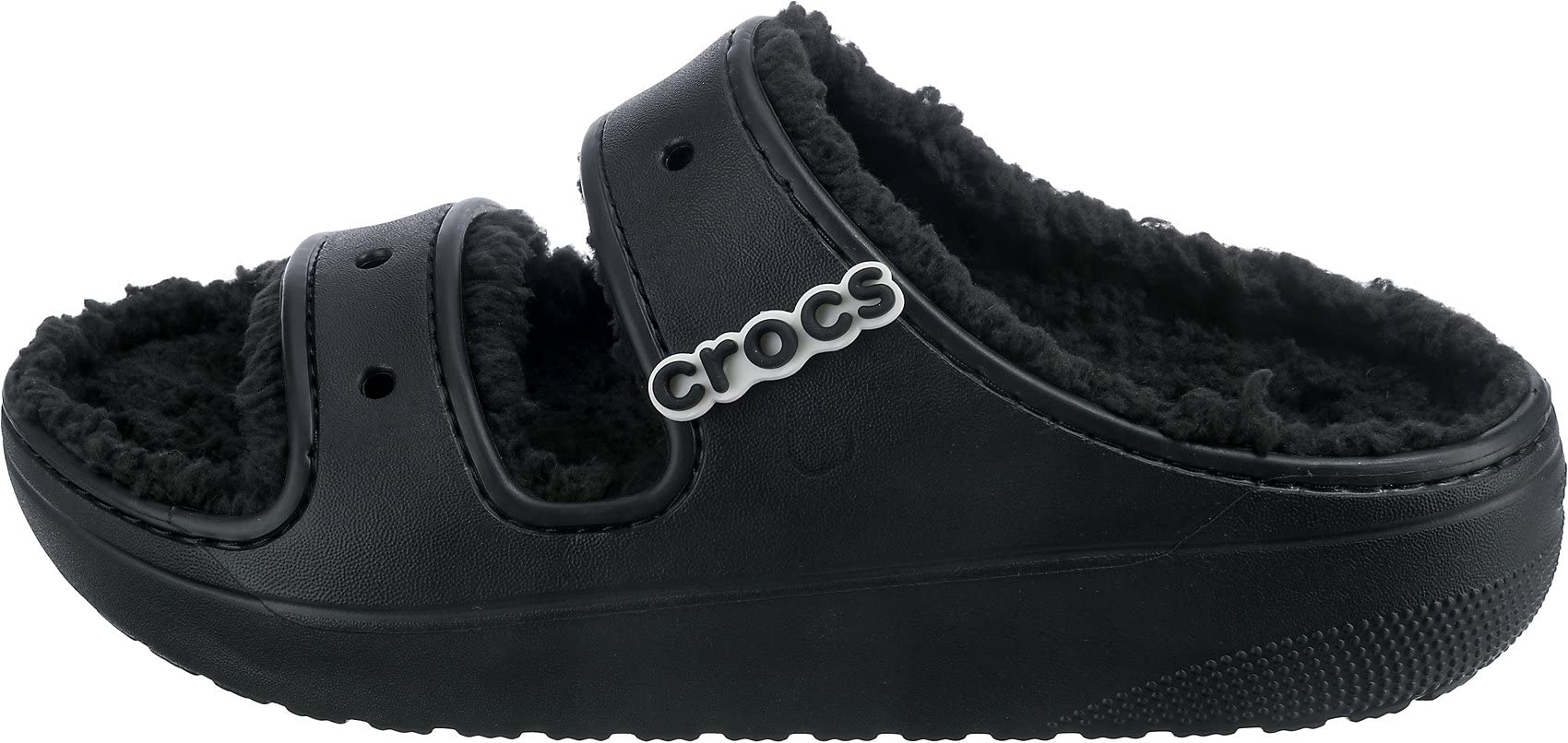 Crocs Cozzzy Sandal - Unisex Black Shoe Deals Outlet