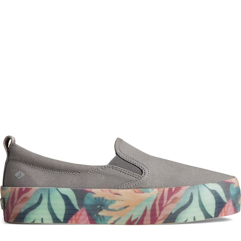 Sperry Crest Slip - On Sneaker - Women's Grey Shoe Deals Outlet