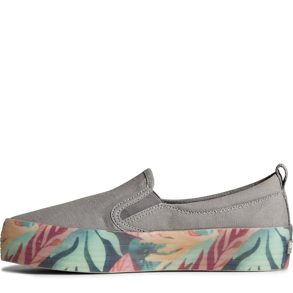 Sperry Crest Slip - On Sneaker - Women's Grey Shoe Deals Outlet
