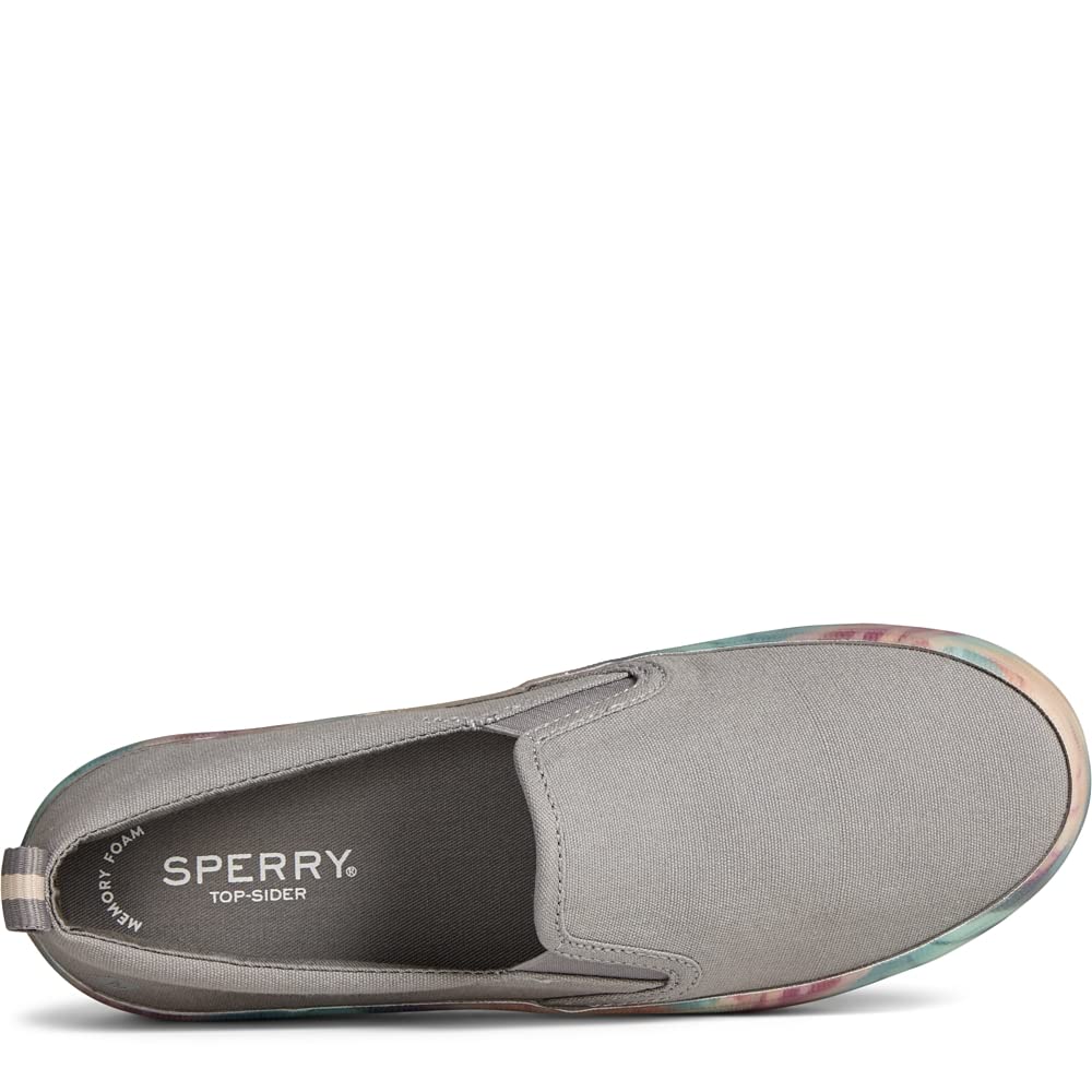Sperry Crest Slip - On Sneaker - Women's Grey Shoe Deals Outlet