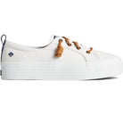 Sperry Crest Triple Sneaker - Women's White Shoe Deals Outlet