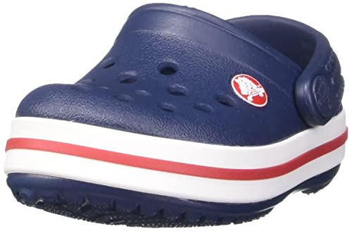 Crocs CrocBand Clog - Kids Navy/Red Shoe Deals Outlet