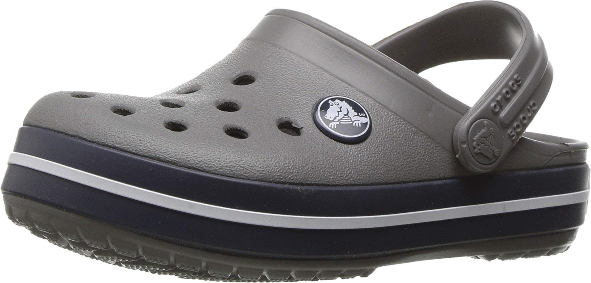 Crocs CrocBand Clog - Kids Smoke/Navy Shoe Deals Outlet