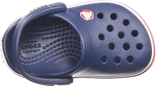 Crocs CrocBand Clog - Kids Navy/Red Shoe Deals Outlet