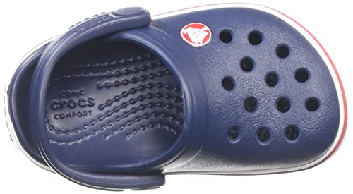 Crocs CrocBand Clog - Kids Navy/Red Shoe Deals Outlet