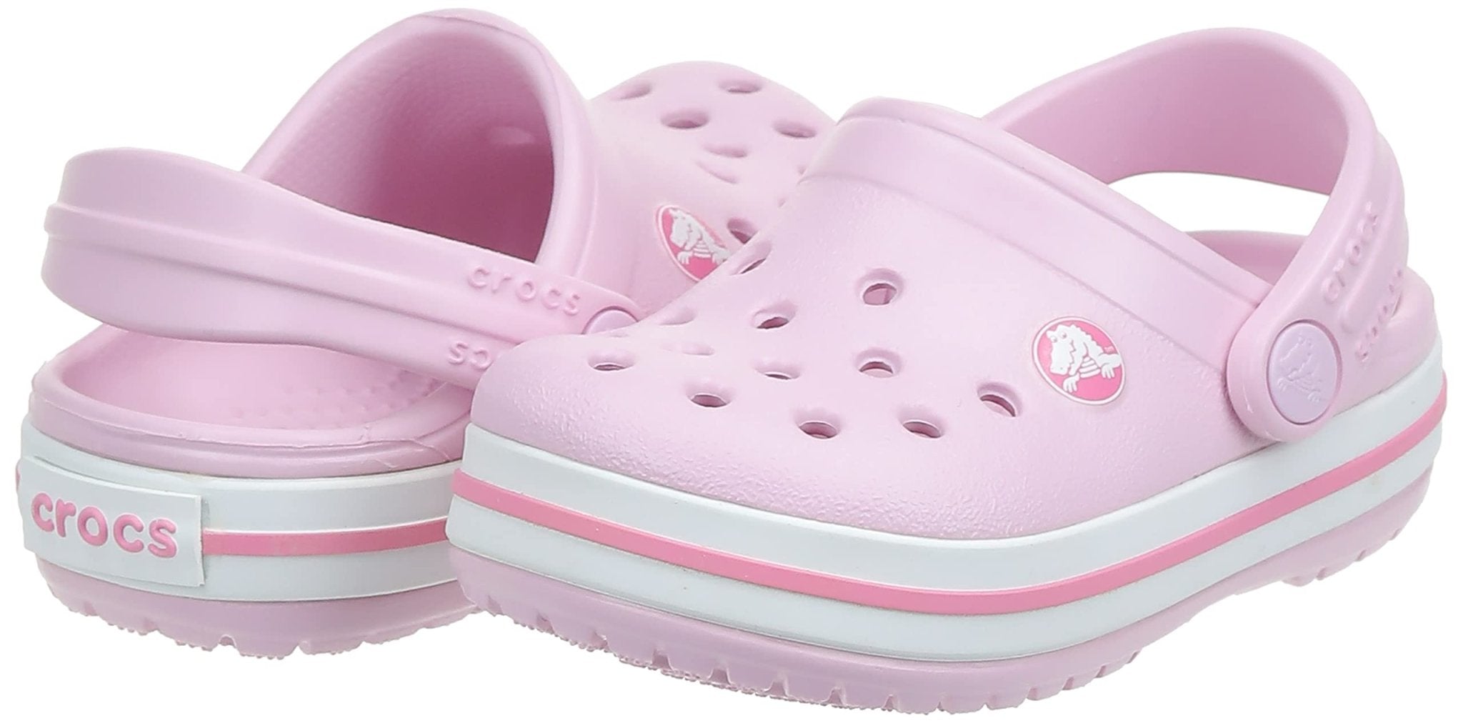 Crocs CrocBand Clog - Kids Ballerina Pink Shoe Deals Outlet
