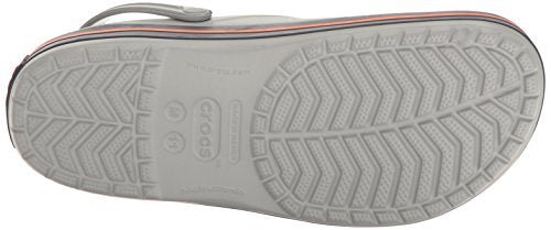 Crocs CrocBand Clog - Unisex Light Grey/Navy Shoe Deals Outlet