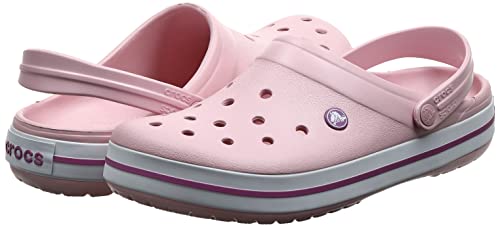 Crocs CrocBand Clog - Unisex Pearl Pink/Wild Orchid Shoe Deals Outlet