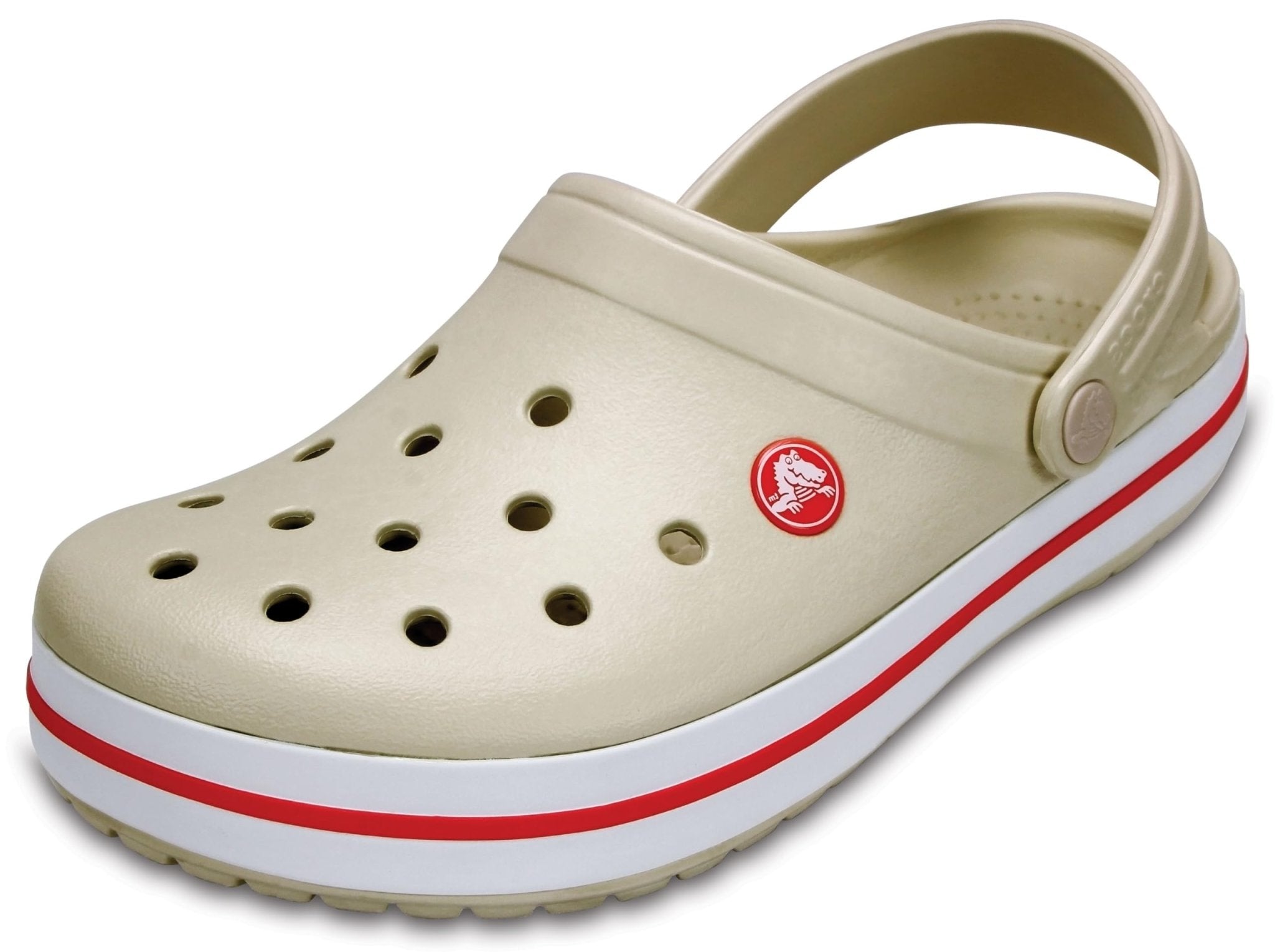 Crocs CrocBand Clog - Unisex Stucco/Melon Shoe Deals Outlet
