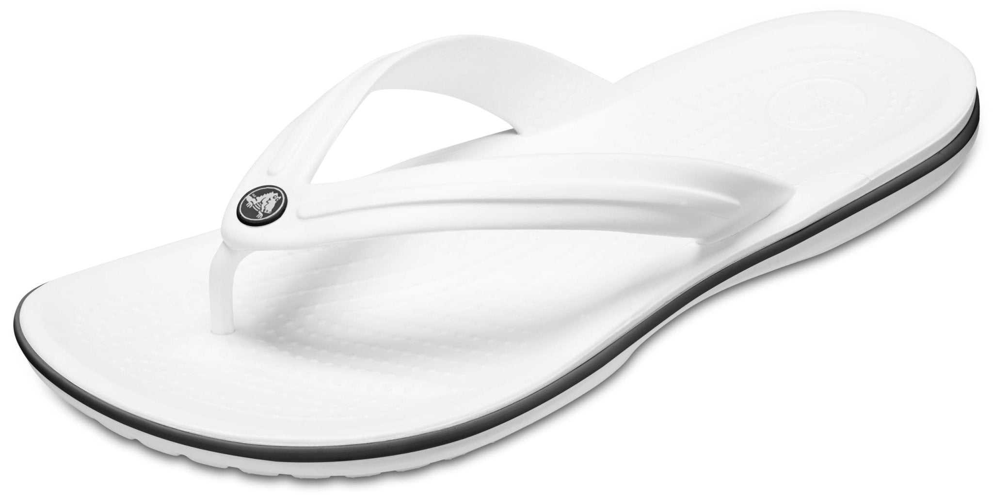 Crocs Crocband Flip - Unisex White Shoe Deals Outlet