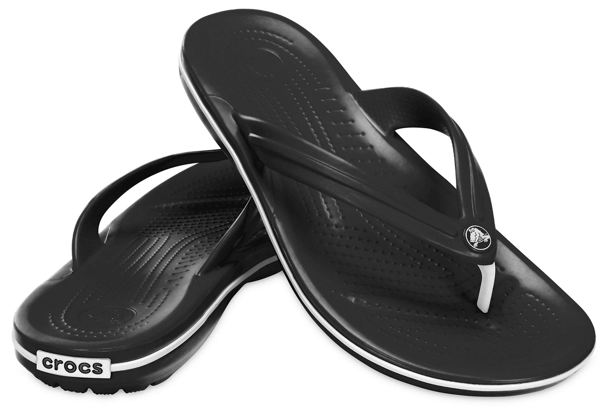 Crocs Crocband Flip - Unisex Black Shoe Deals Outlet