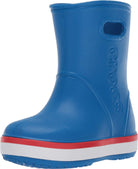 Crocs CrocBand Rain Boot - Kids Bright Cobalt/Flame Shoe Deals Outlet