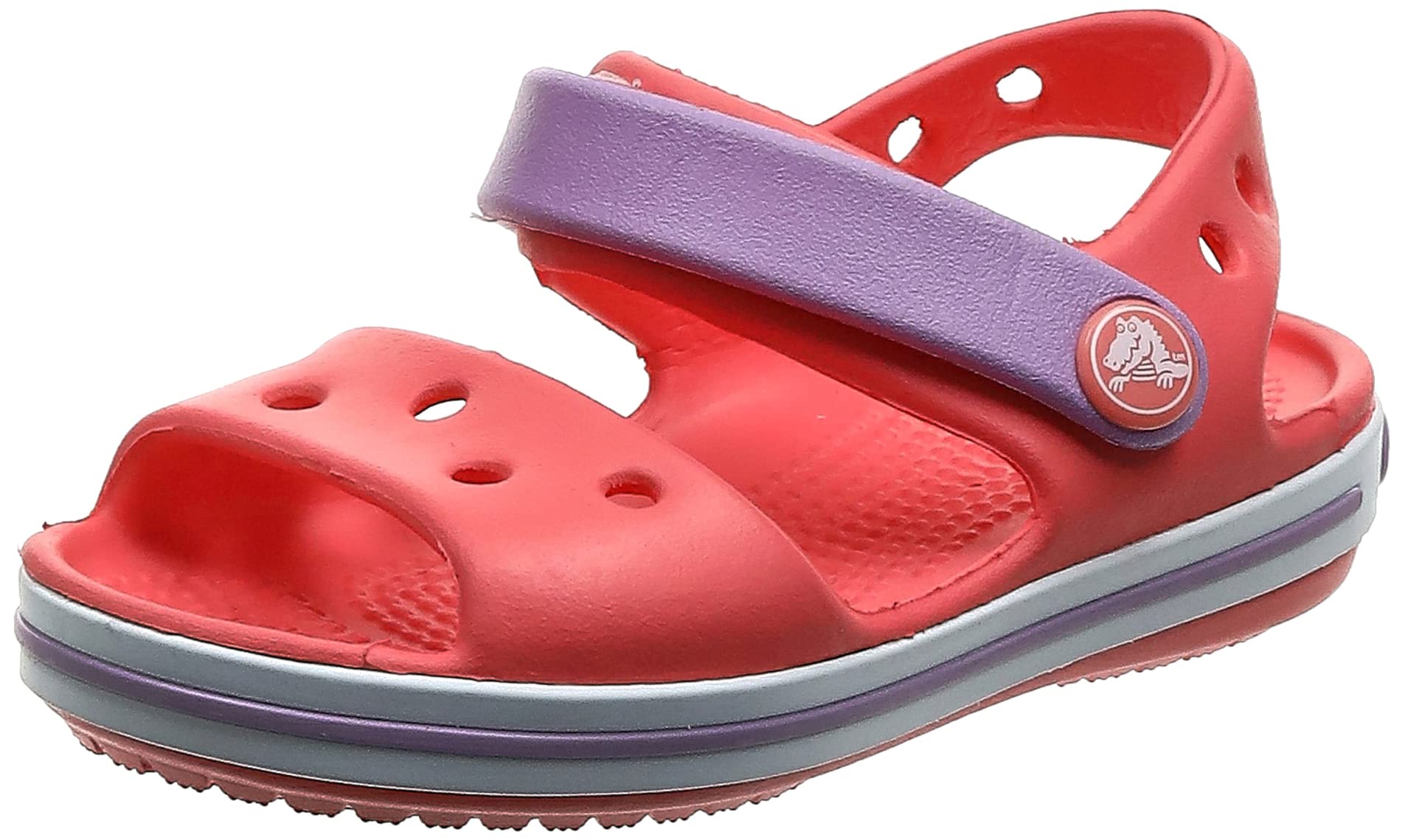 Crocs CrocBand Sandal - Kids Red Violet Shoe Deals Outlet