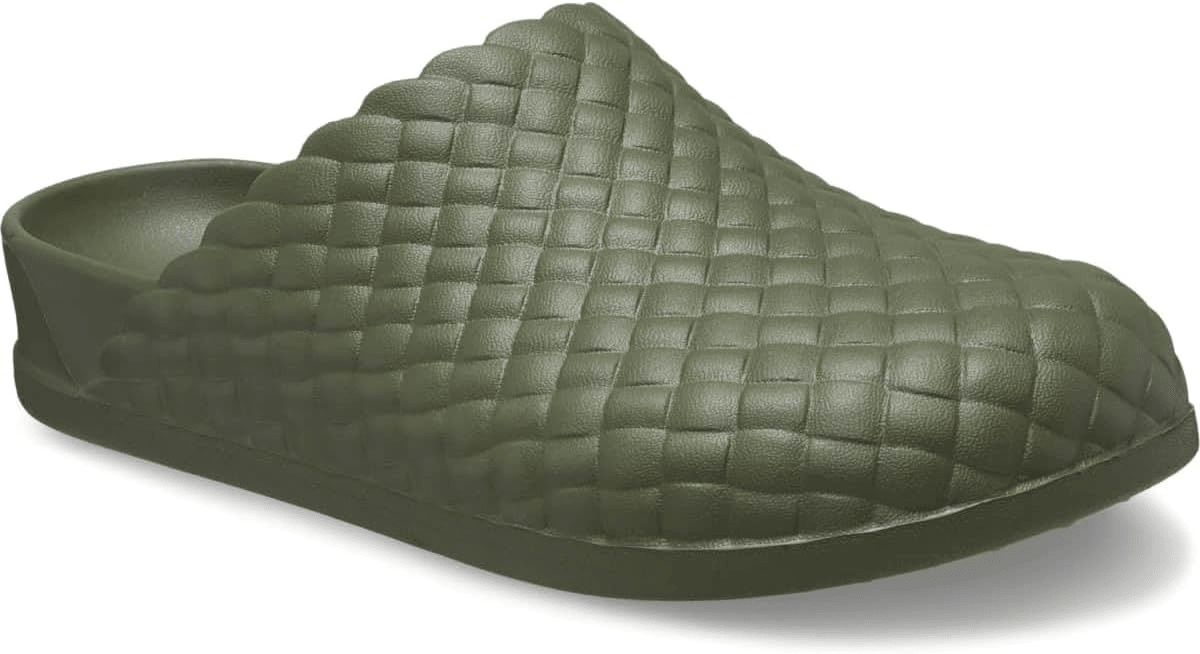 Crocs Dylan Woven Clog Army Green Men's 10 / Women's 12 M 196265674725 Shoe Deals Outlet
