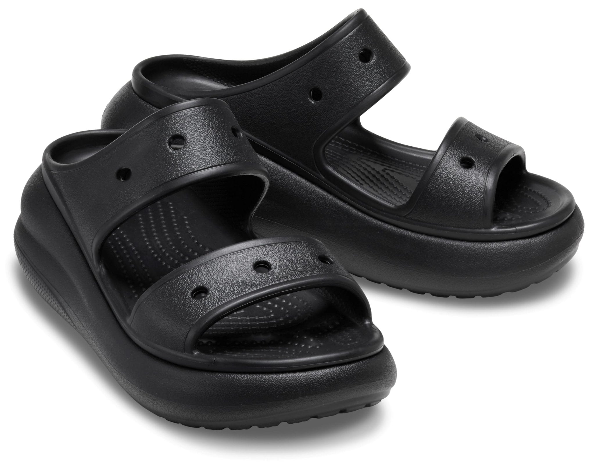 Crocs Crush Sandal - Unisex Black Shoe Deals Outlet