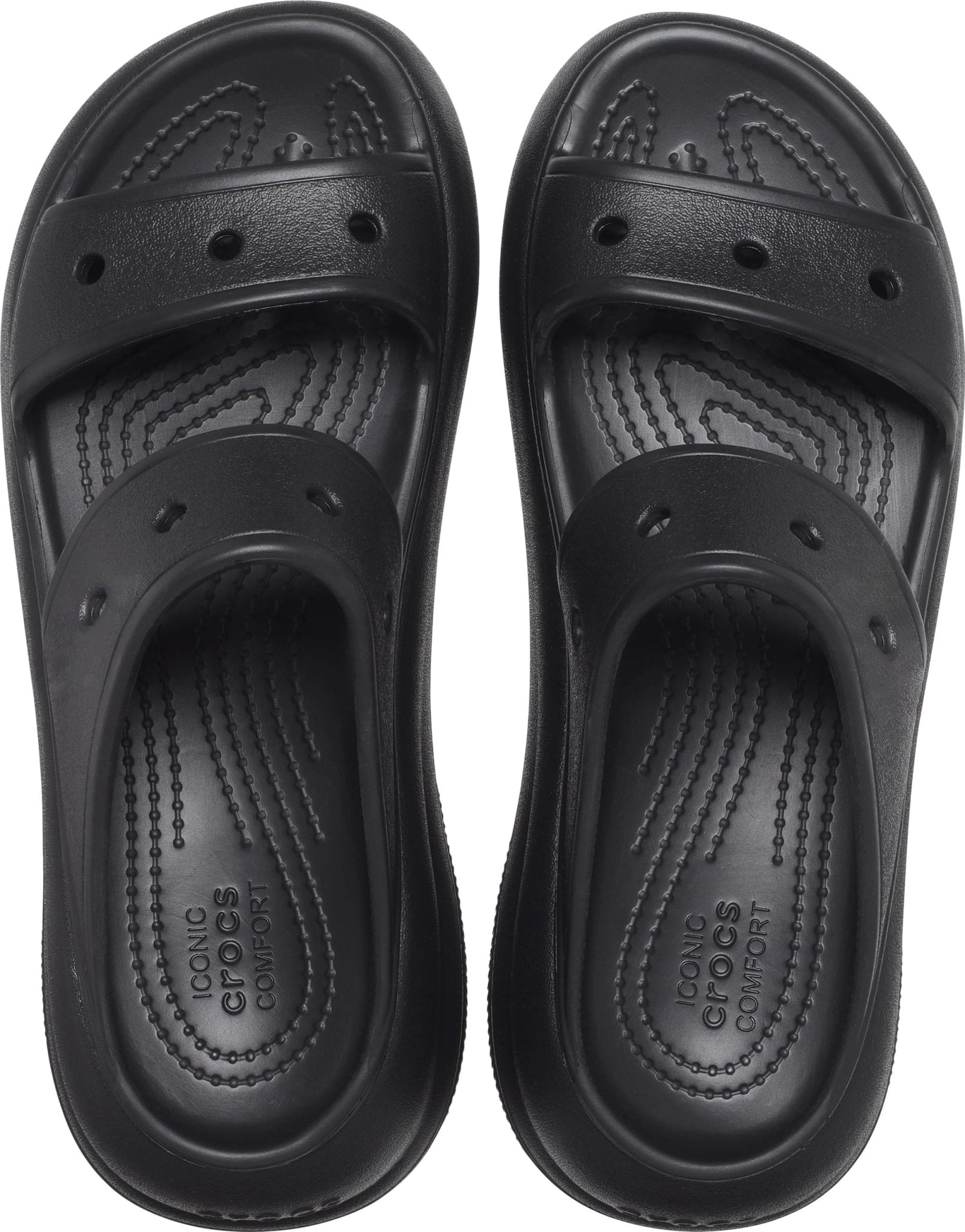 Crocs Crush Sandal - Unisex Black Shoe Deals Outlet