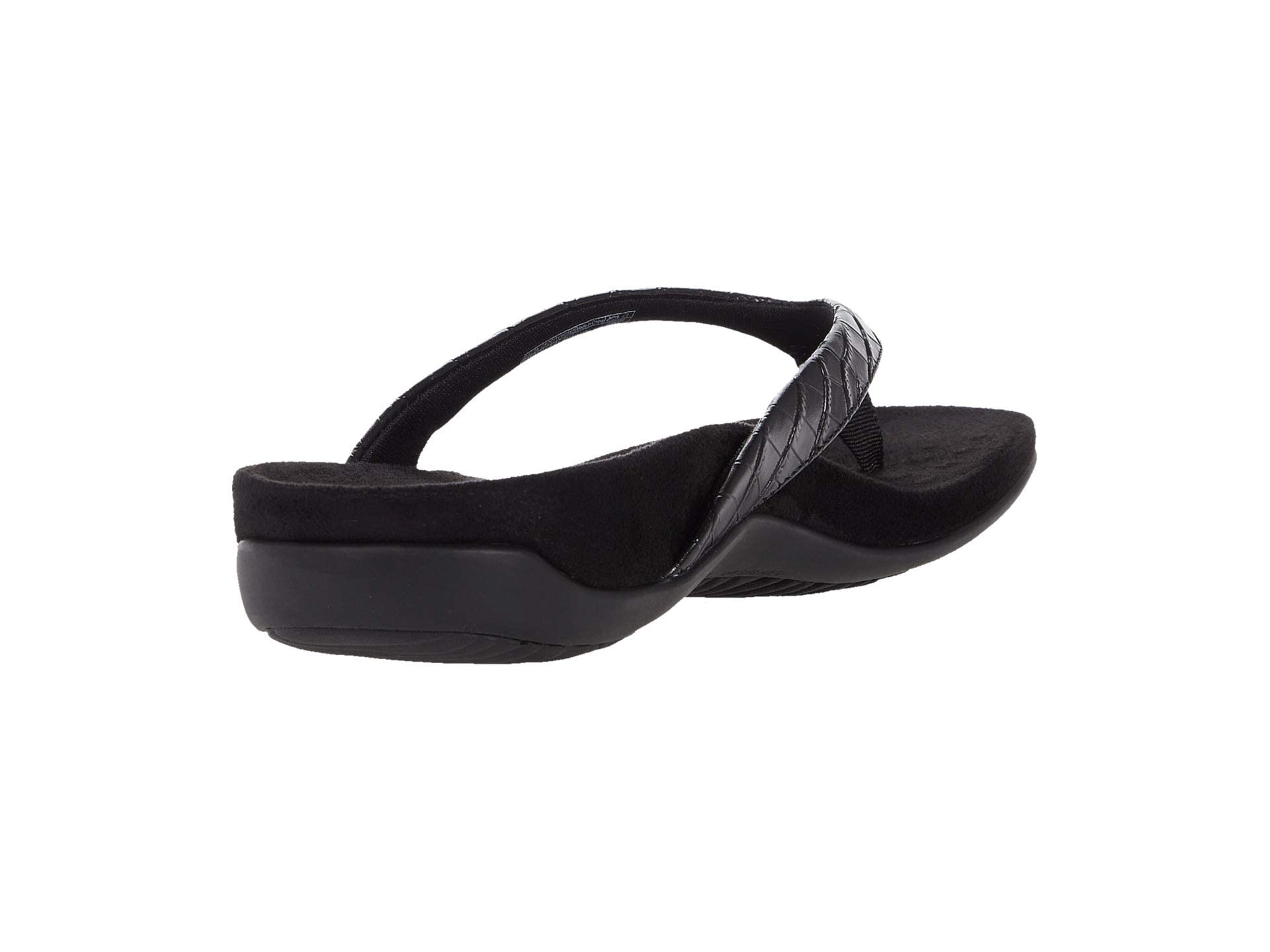 VIONIC Dillon Flip - Flop Sandal - Women's Black Croc Shoe Deals Outlet