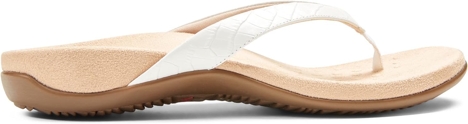 VIONIC Dillon Flip - Flop Sandal - Women's White Croc Shoe Deals Outlet