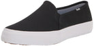 Keds Double Decker Canvas Slip - On - Women's Black Canvas Shoe Deals Outlet